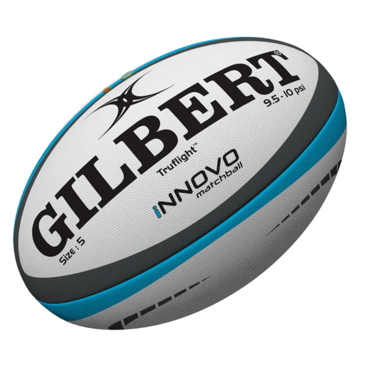 Gilbert Rugby Ball Innovo Match Ball Green & Black